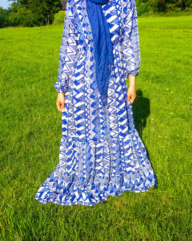 Seashell Blue Maxi Dress – Cute Covered And Boho