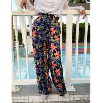 Express Yourself With Recklessly Brave  - Tropical Loose Boho Trousers