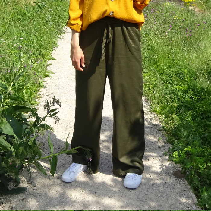 Sia Green Plazzo Trouser