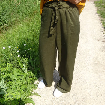 Sia Green Plazzo Trouser