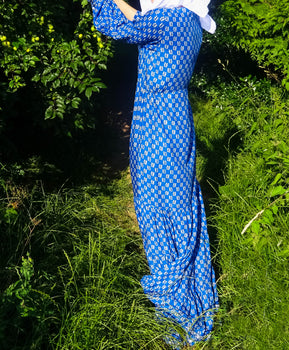 Iman Blue Long Maxi Dress