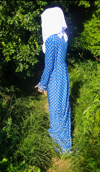 Iman Blue Long Maxi Dress