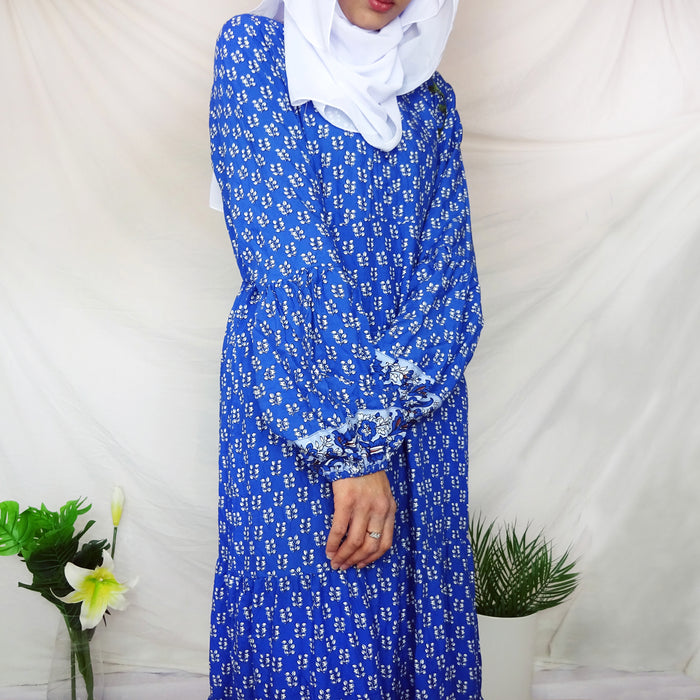 Iman Blue Long Maxi Dress