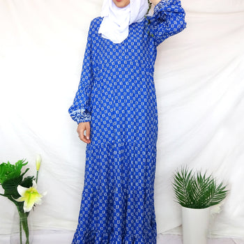 Iman Blue Long Maxi Dress