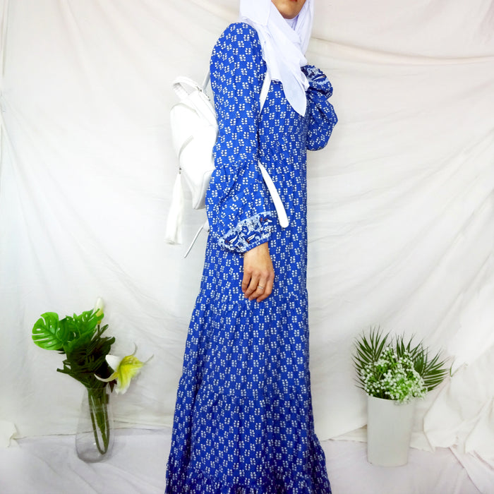 Iman Blue Long Maxi Dress