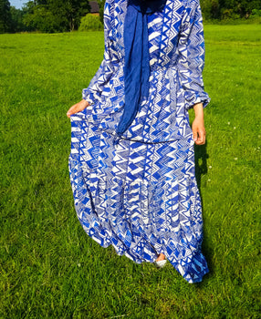 Seashell Blue Maxi Dress